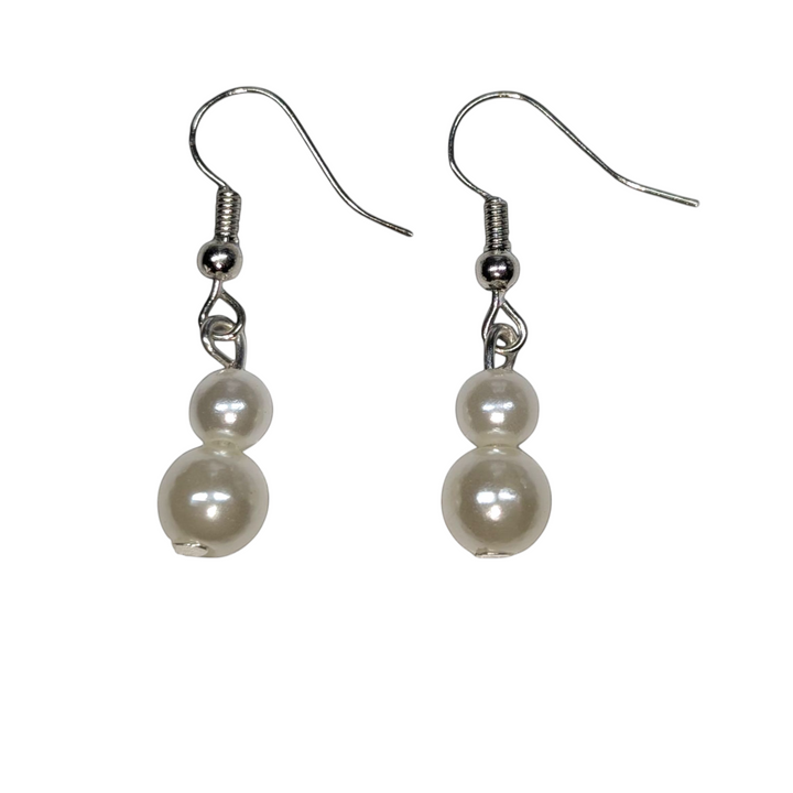 Cream Pearl Drop Earrings
