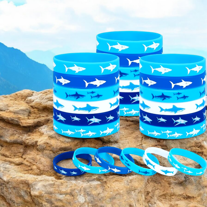 Shark Life Silicone (6 pack) Bracelets