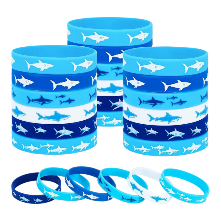 Shark Life Silicone (6 pack) Bracelets