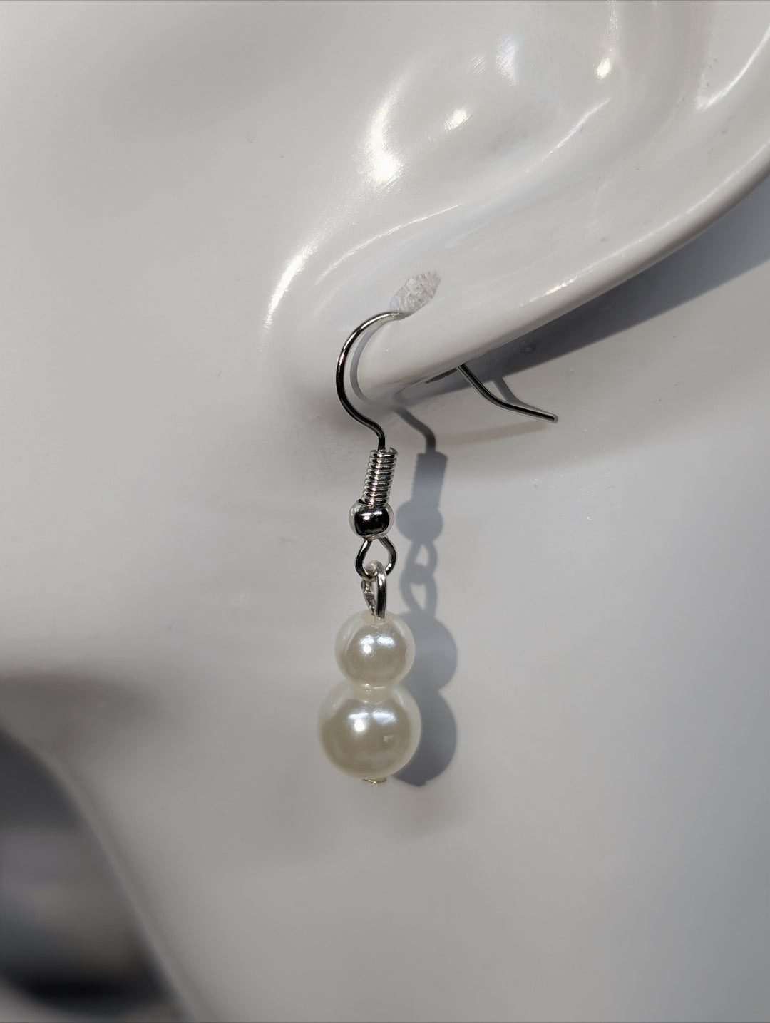Cream Pearl Drop Earrings