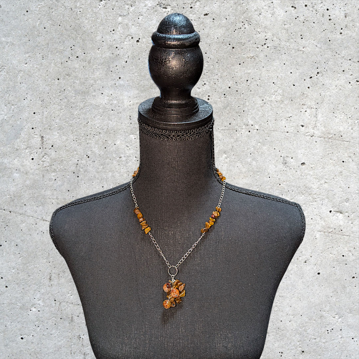 Natural Brown Stone Necklace
