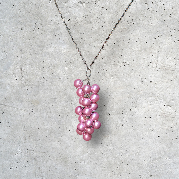 Lavender Grape Vine Necklace
