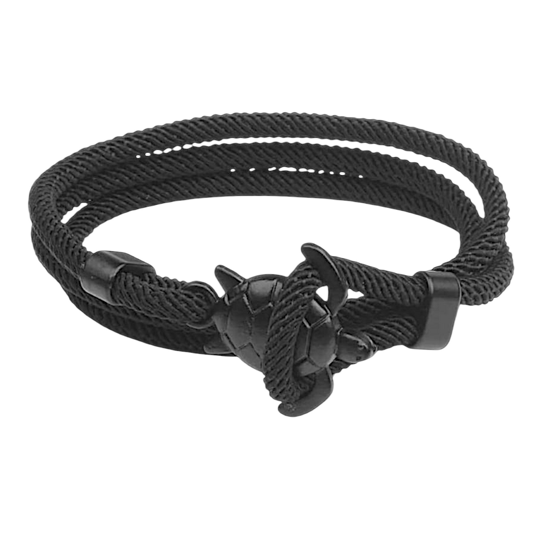 Turtle Hook Black Bracelet