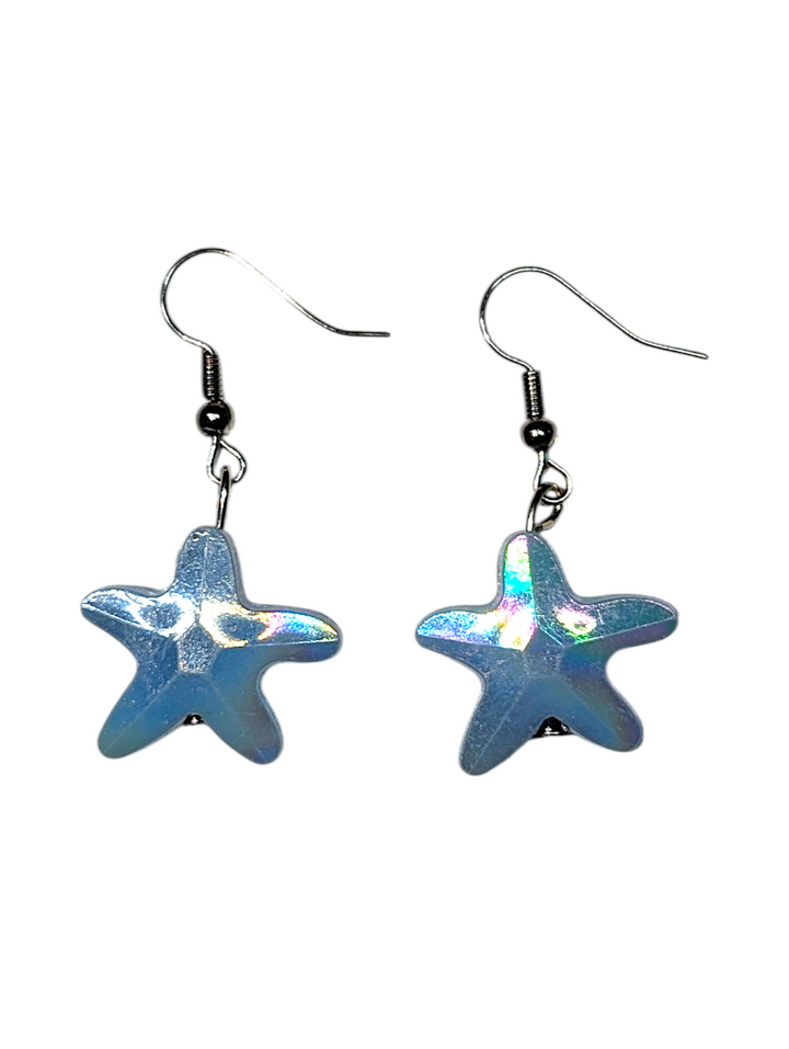 Blue Starfish Earrings