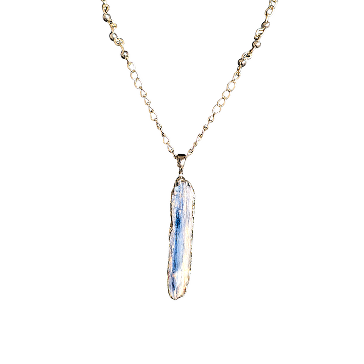 Blue Silver Chain Necklace