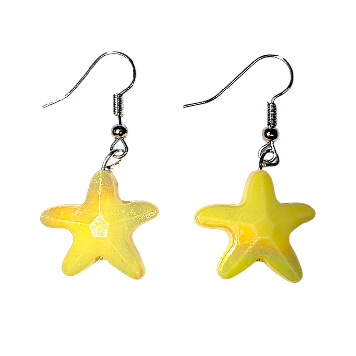 Yellow Starfish Earrings