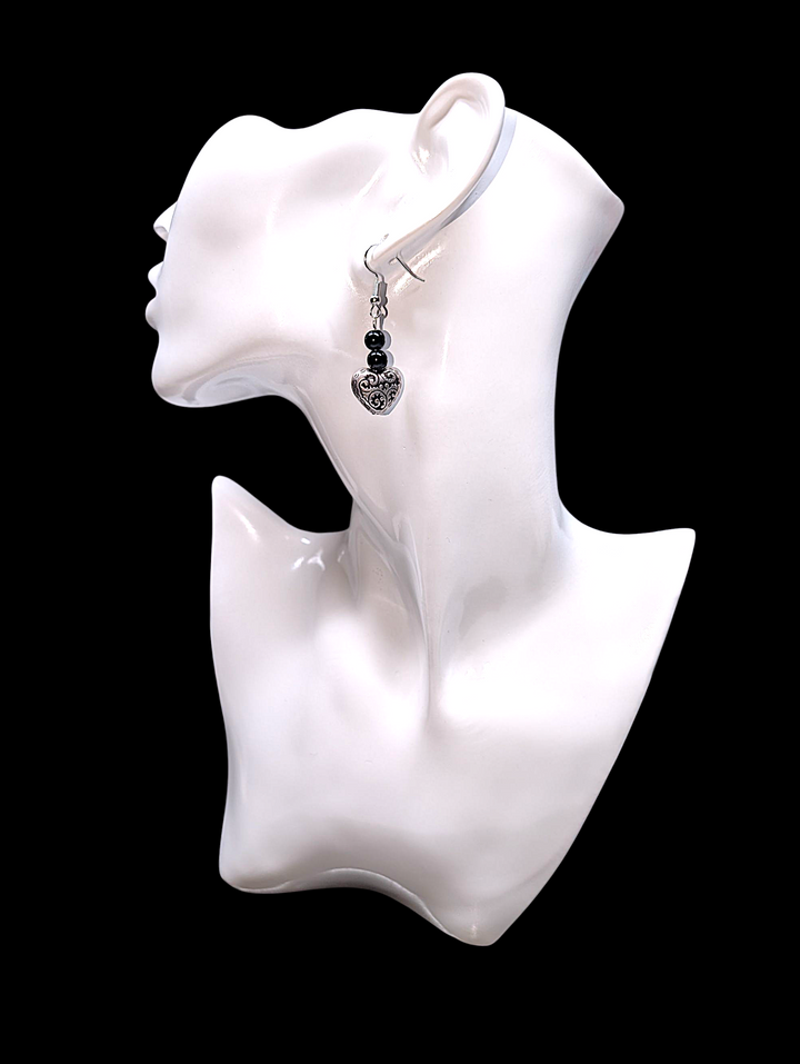 Fancy Evening Heart #1 Earrings