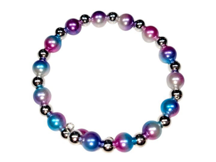 Chic Pink Silver Bracelet