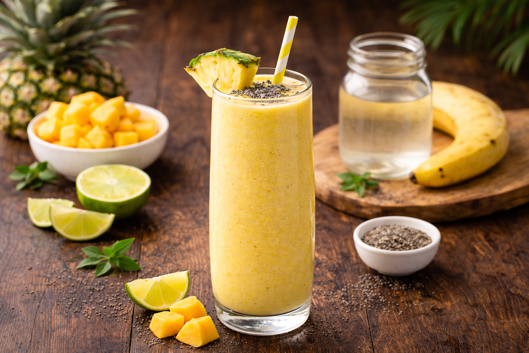 🥭 Mango Pineapple Energy Shake — Tropical Fuel for Body & Mind