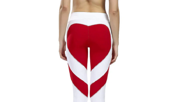 Women Yoga Leggings Love Heart-Shaped
