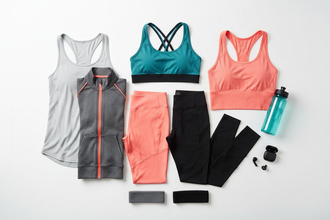Women’s black stylish fitness outfit set for gym workouts