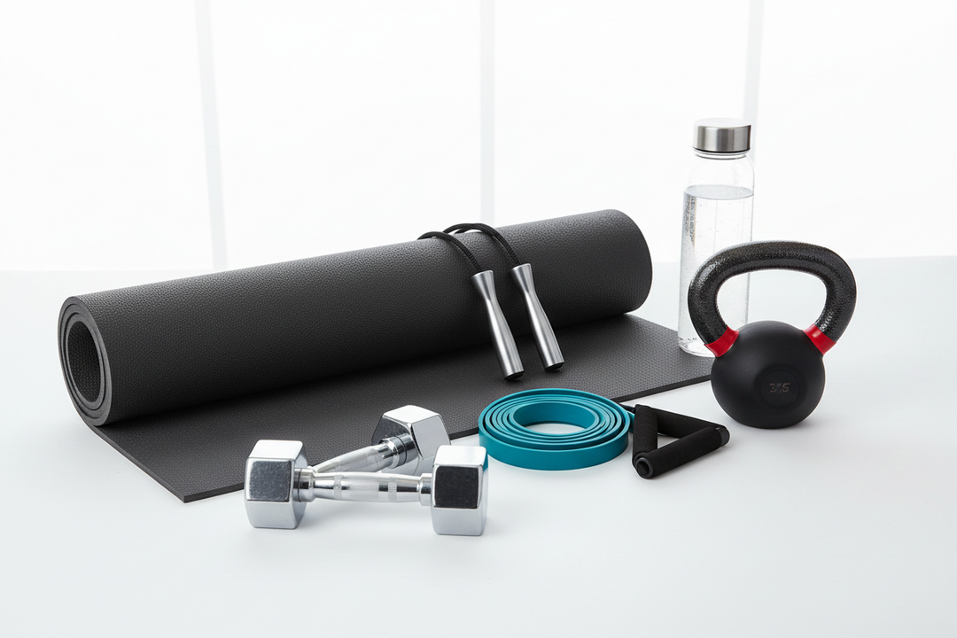 Resistance band fitness tool for home workouts