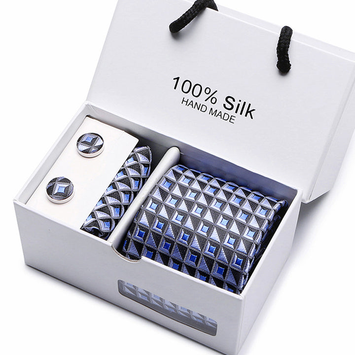 Men's Tie Spot Gift Box 5-Piece Suit Group Tie Business Formal Wedding Tie