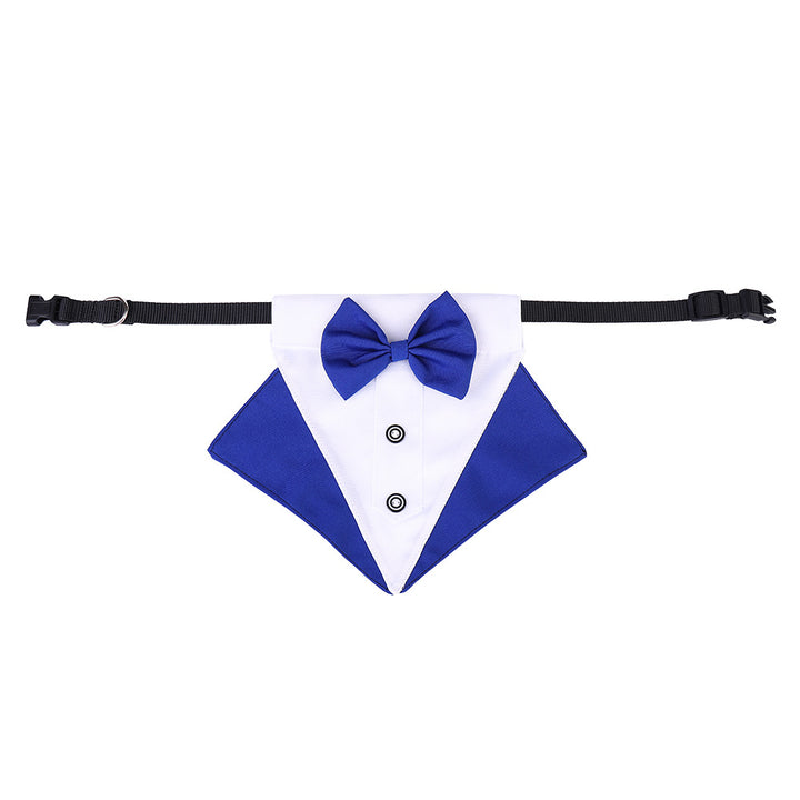 British style wedding suit dog bibs wedding triangle scarf pet scarf collar