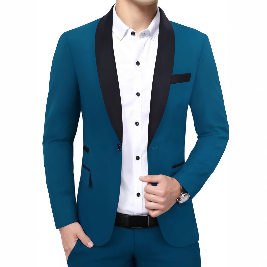 Banquet Dress Shirt  Men's Suit Jacket Business Blazer Groom Wedding Suit