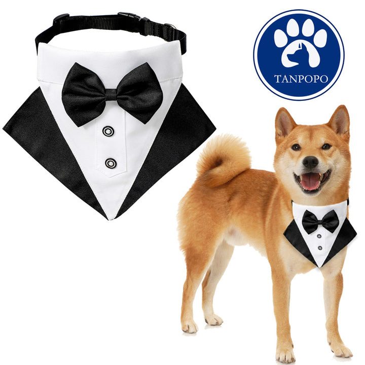 British style wedding suit dog bibs wedding triangle scarf pet scarf collar