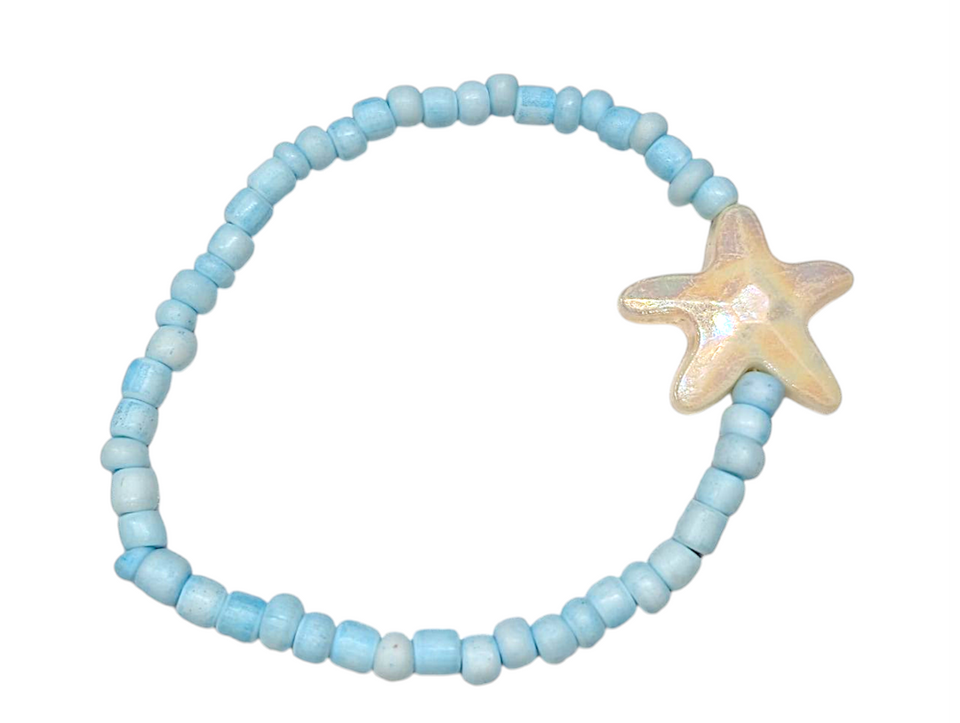Powder Blue Starfish (Random 3) Bracelet