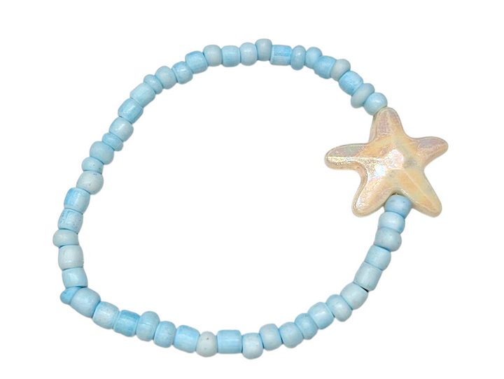 Powder Blue Starfish (Random 3) Bracelet
