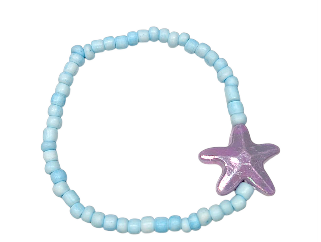 Powder Blue Starfish (Random 3) Bracelet