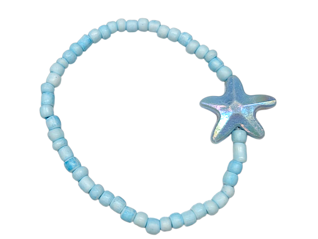 Powder Blue Starfish (Random 3) Bracelet