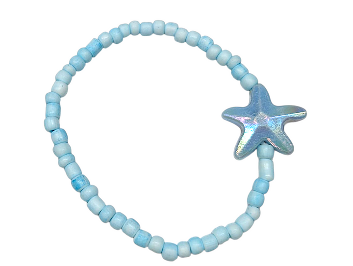 Powder Blue Starfish (Random 3) Bracelet