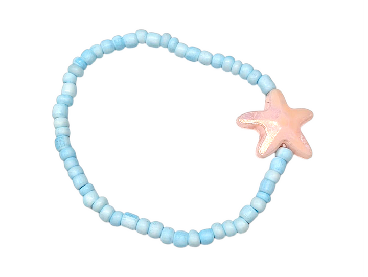 Powder Blue Starfish (Random 3) Bracelet