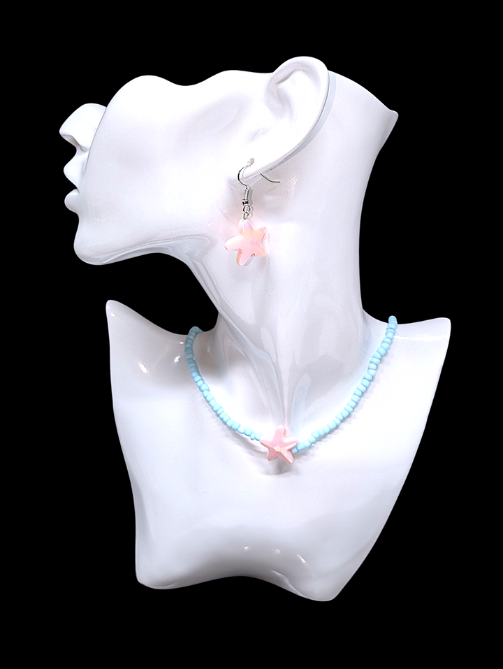 Light Pink Starfish Earrings