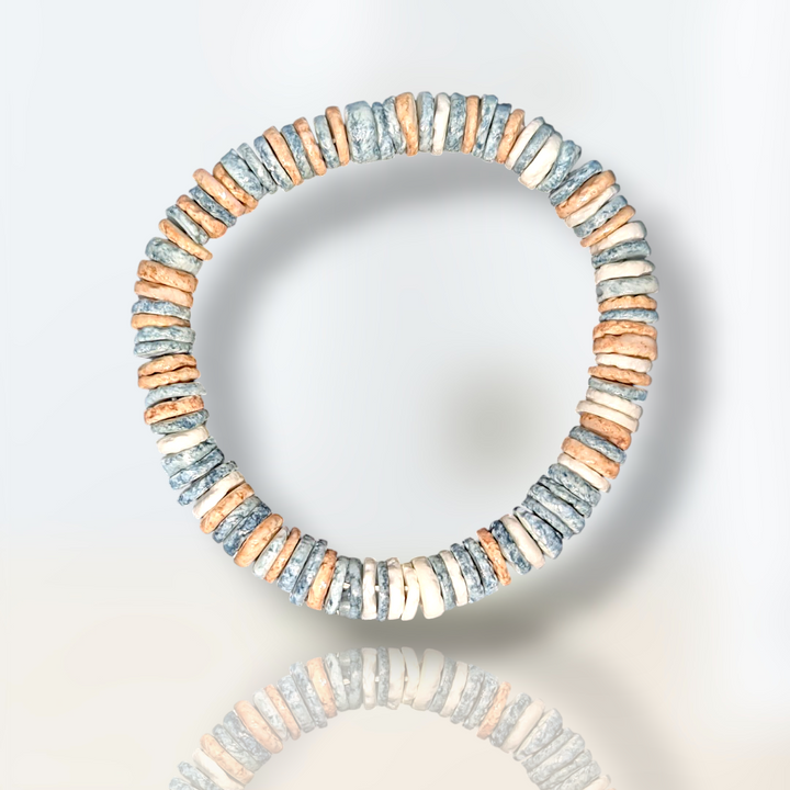 Natural Blue-Grey Shell Bracelet