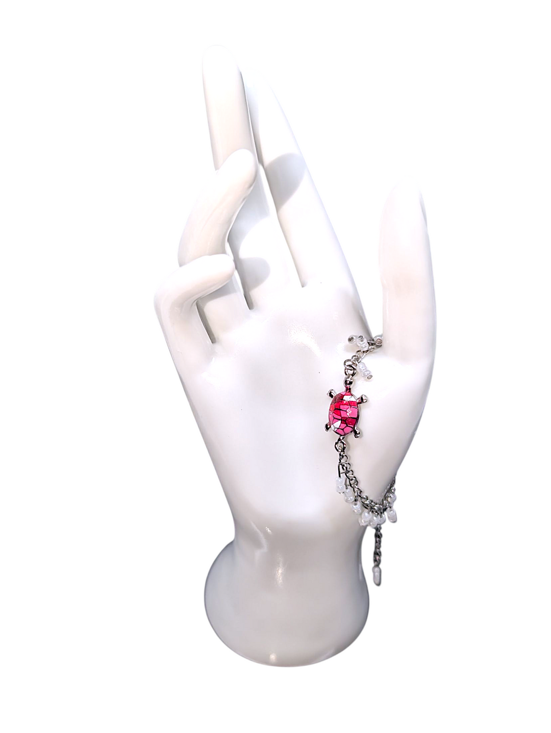 Ocean Pink Sea Turtle Anklet Bracelet