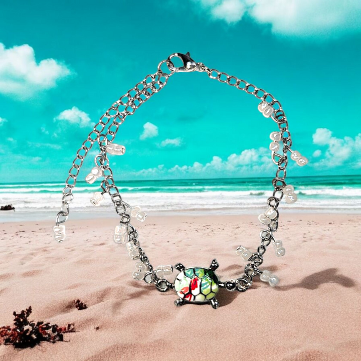 Tropical Sea Turtle Anklet Bracelet