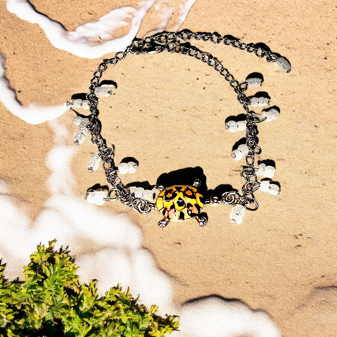 Leopard Sea Turtle Anklet Bracelet