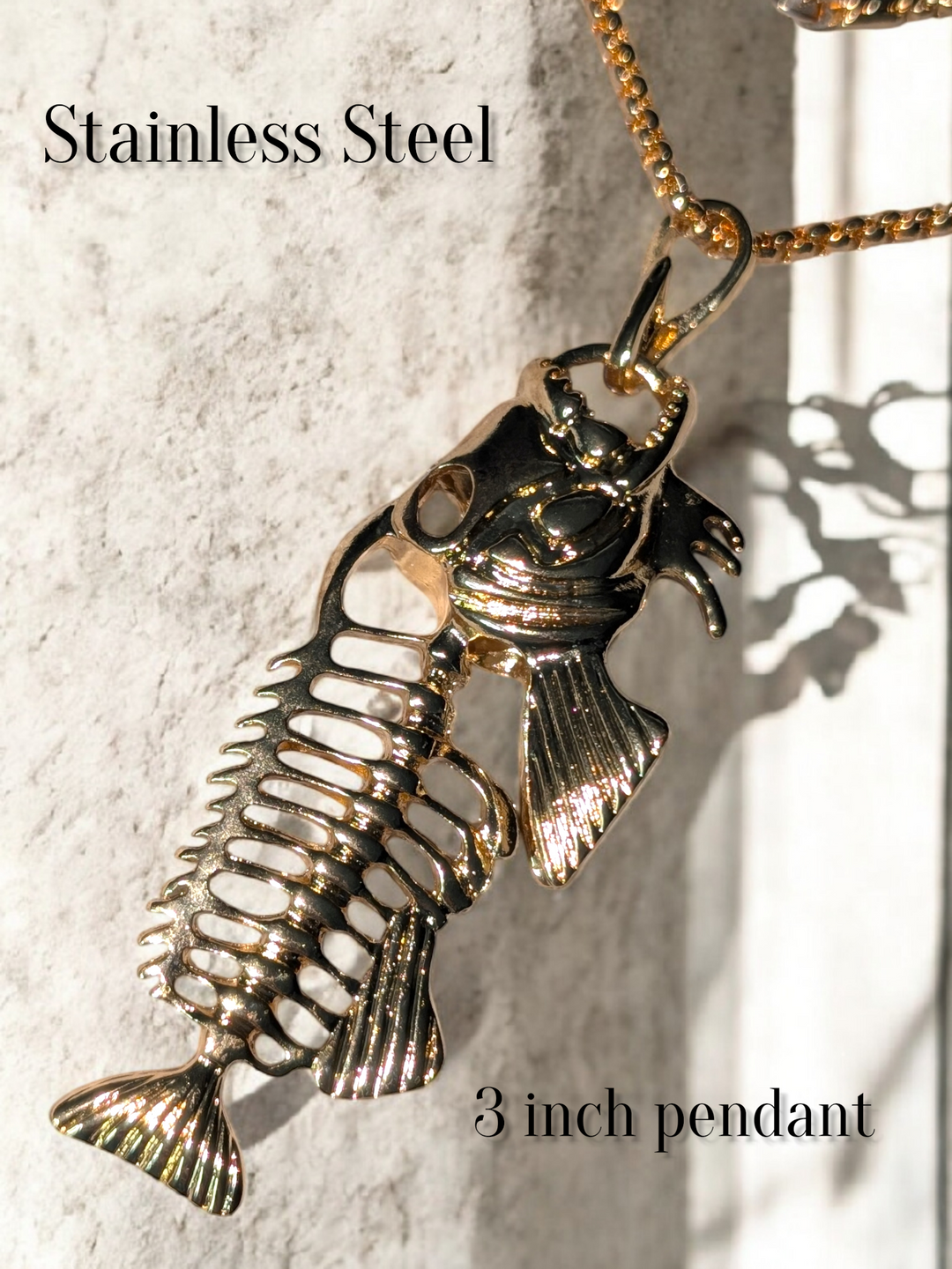 Bold Gold Fish Necklace