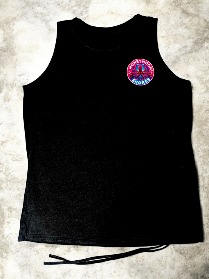 Womens Tank Top Summer - Crew Neck Sleeveless Loose Shirts Casual Wear Trendy Fashion Octopus Outfit Clothes