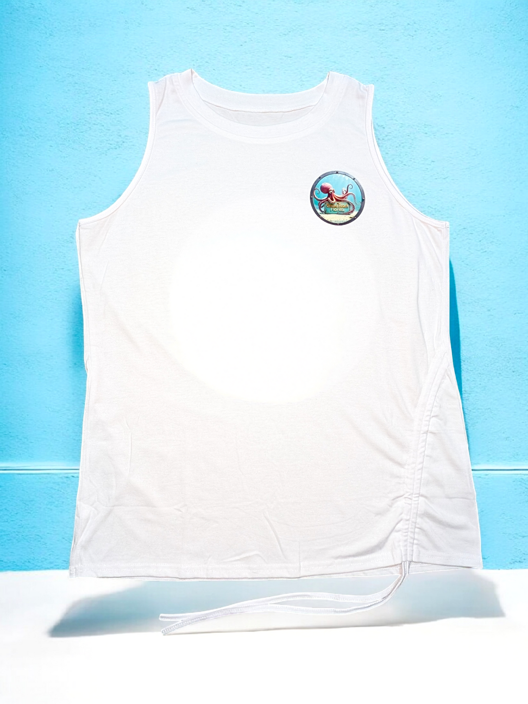 Women's Tank Top Summer - Crew Neck Sleeveless Loose Shirts Casual Wear Trendy Fashion Porthole Octopus Outfit Clothes
