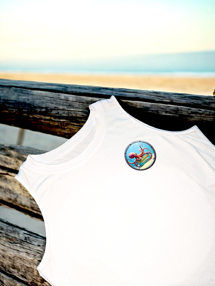 Women's Tank Top Summer - Crew Neck Sleeveless Loose Shirts Casual Wear Trendy Fashion Porthole Octopus Outfit Clothes
