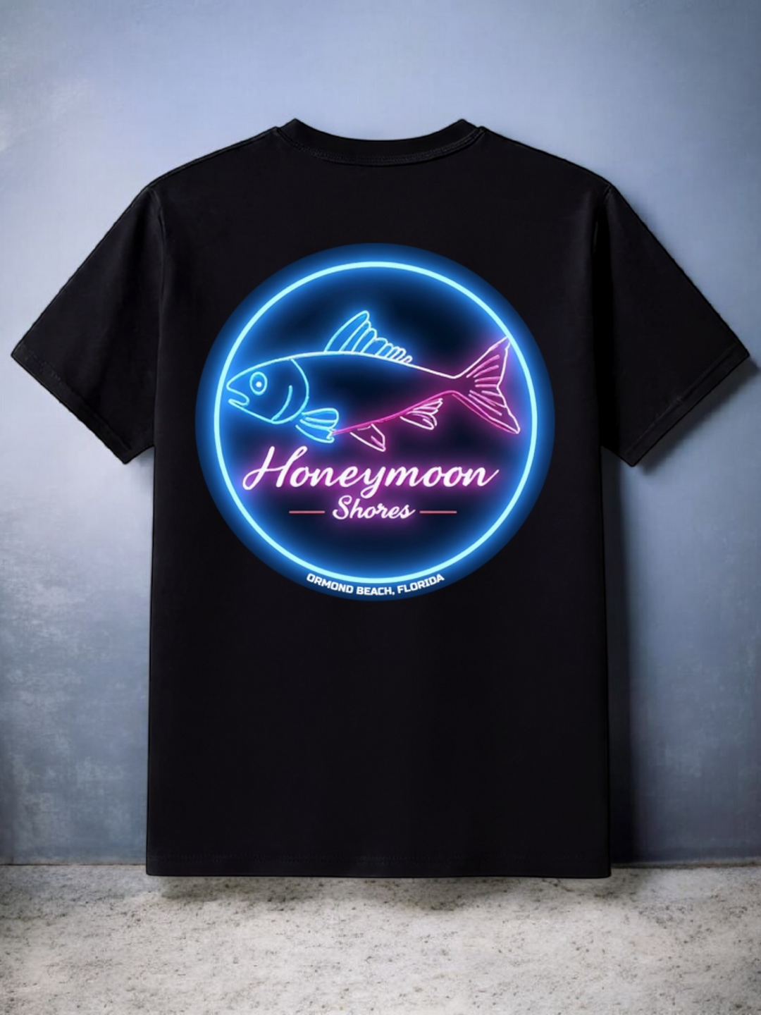 Honeymoon Shores Retro Fish #2 T-Shirt - Ormond Beach Florida