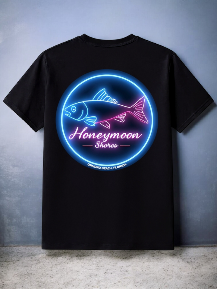Honeymoon Shores Retro Fish #2 T-Shirt - Ormond Beach Florida
