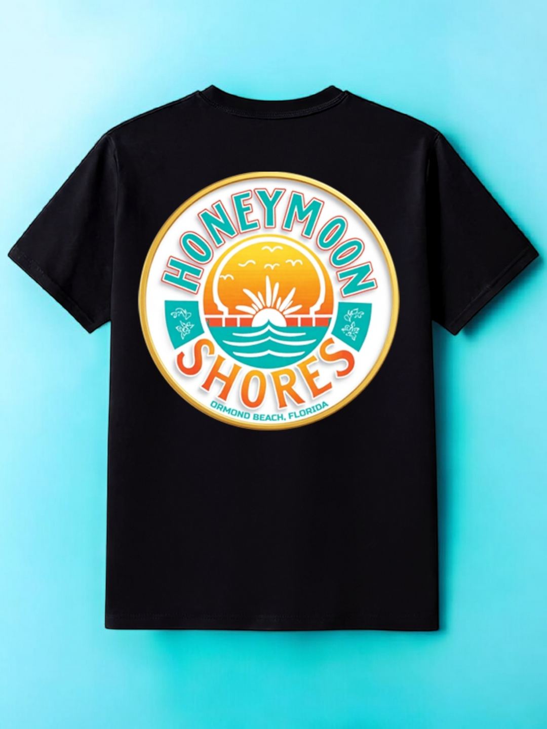 Honeymoon Shores Sunrise T-Shirt - Ormond Beach Florida