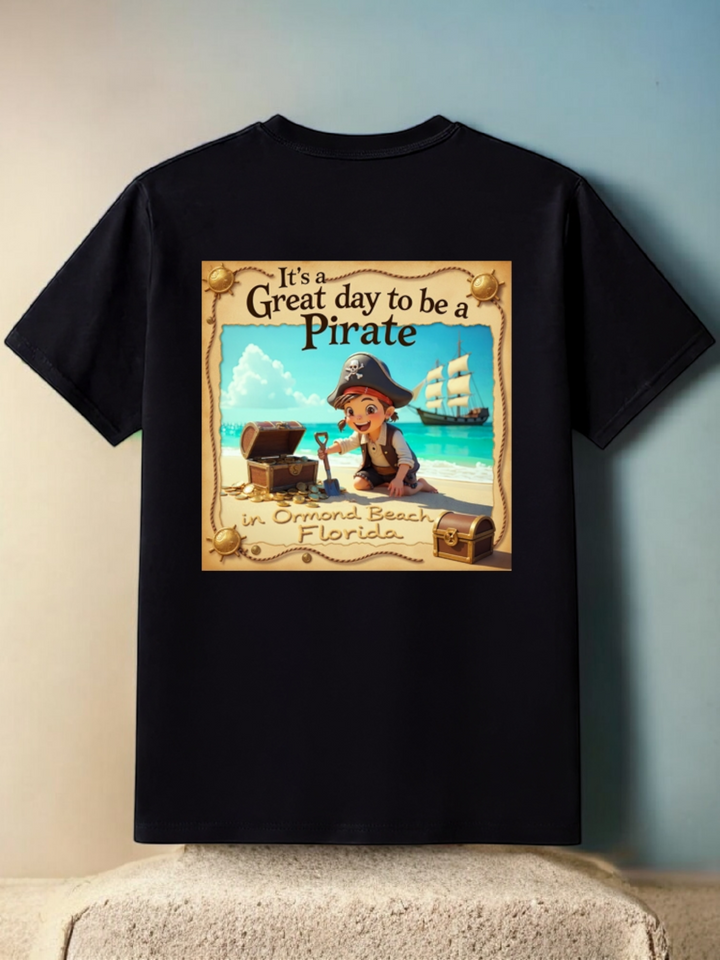 Honeymoon Shores Its a Good Day to Be A Pirate Summer T-Shirt - Ormond Beach Florida
