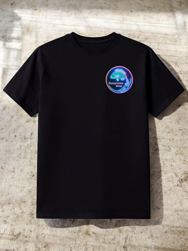 Honeymoon Shores Trendy Fashion Fan Tail Fish Summer T-Shirt - Ormond Beach Florida