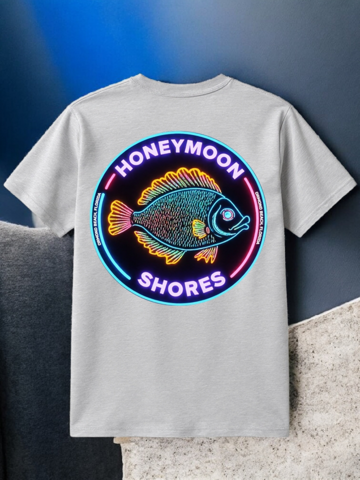 Honeymoon Shores Retro Fish #1 T-Shirt - Ormond Beach Florida