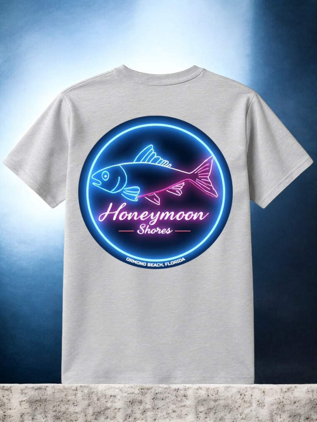 Honeymoon Shores Retro Fish #2 T-Shirt - Ormond Beach Florida