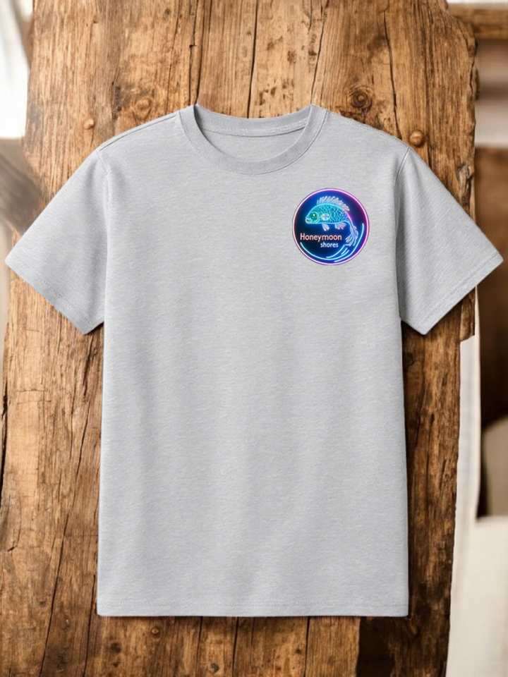 Honeymoon Shores Trendy Fashion Fan Tail Fish Summer T-Shirt - Ormond Beach Florida
