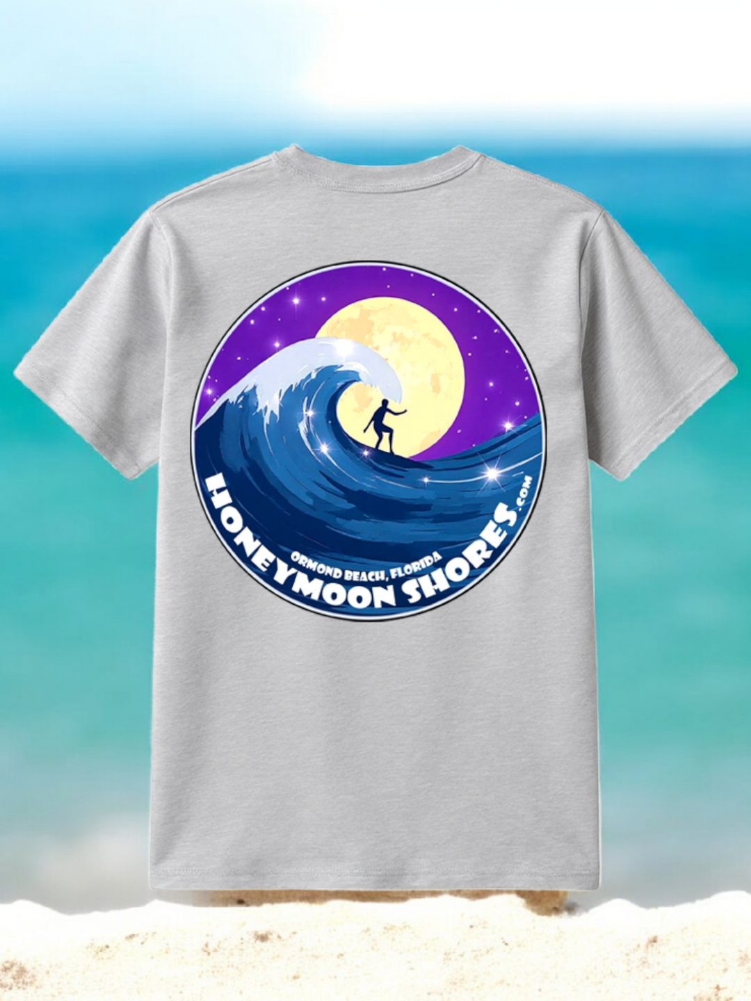 Honeymoon Shores Classic Trendy Fashion Summer T-Shirt - Ormond Beach Florida