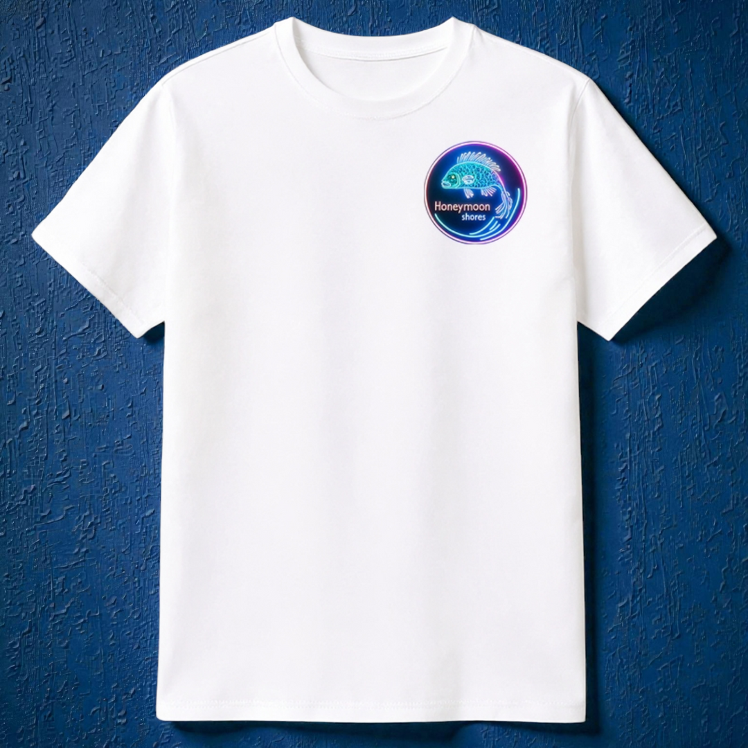 Honeymoon Shores Trendy Fashion Fan Tail Fish Summer T-Shirt - Ormond Beach Florida