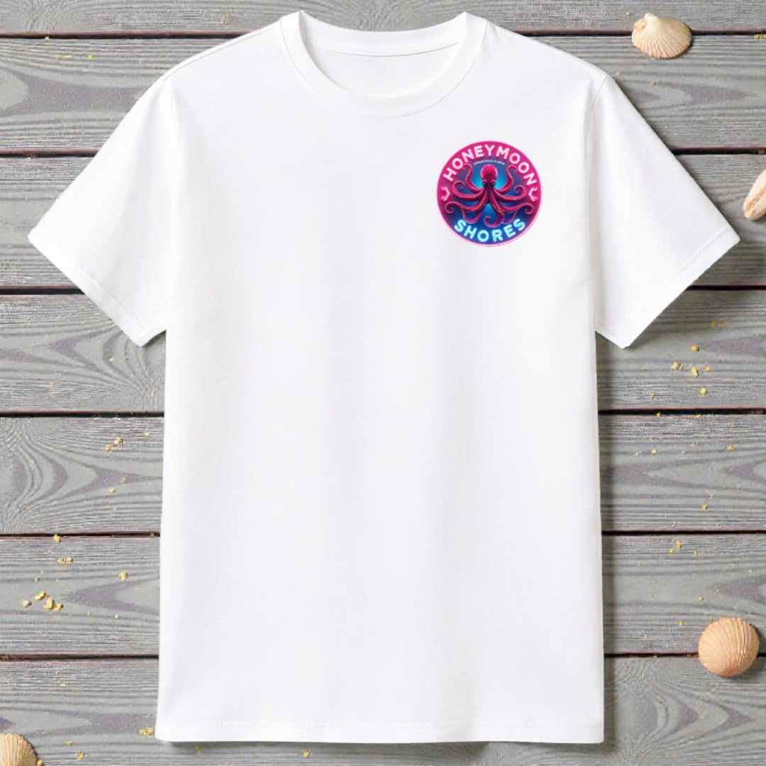Honeymoon Shores Octopus Trendy Summer T-Shirt - Ormond Beach Florida