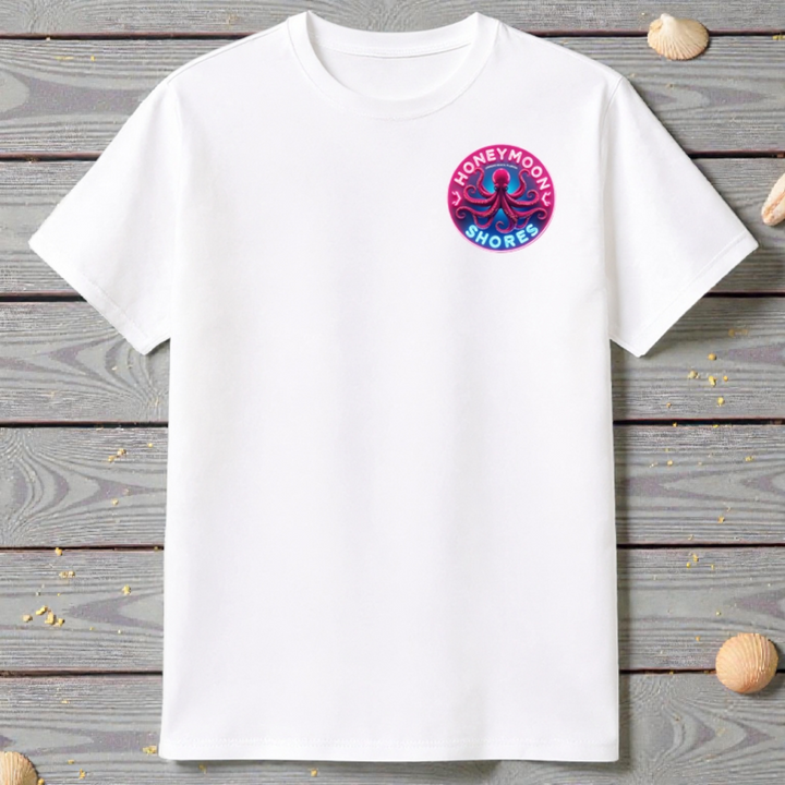 Honeymoon Shores Octopus Trendy Summer T-Shirt - Ormond Beach Florida