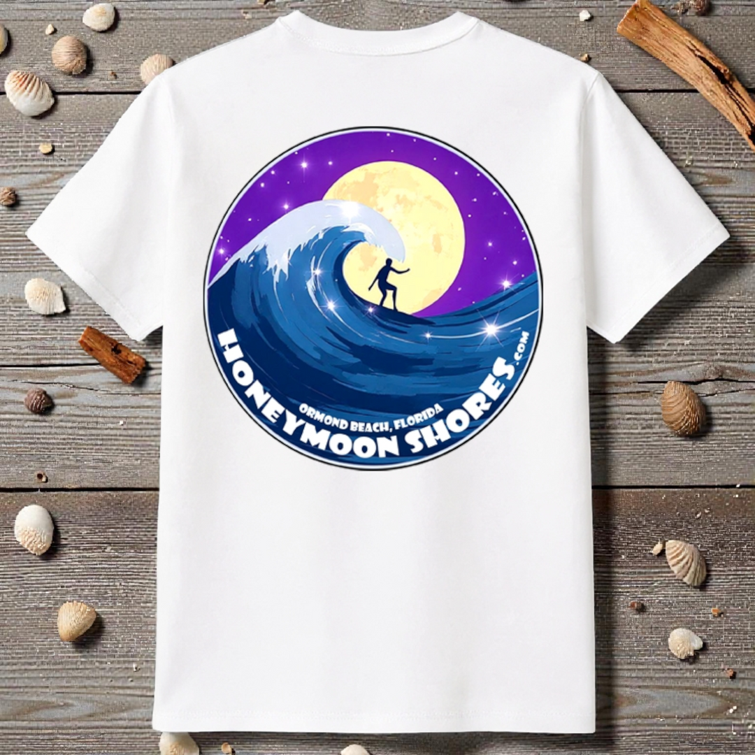 Honeymoon Shores Classic Trendy Fashion Summer T-Shirt - Ormond Beach Florida