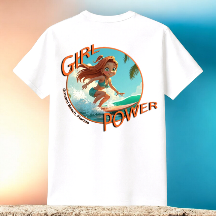 Honeymoon Shores Girl Power Trendy Summer T-Shirt - Ormond Beach Florida