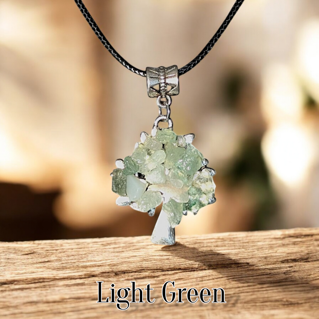Tree of Life Necklace Stone Design Variety Colors Styles